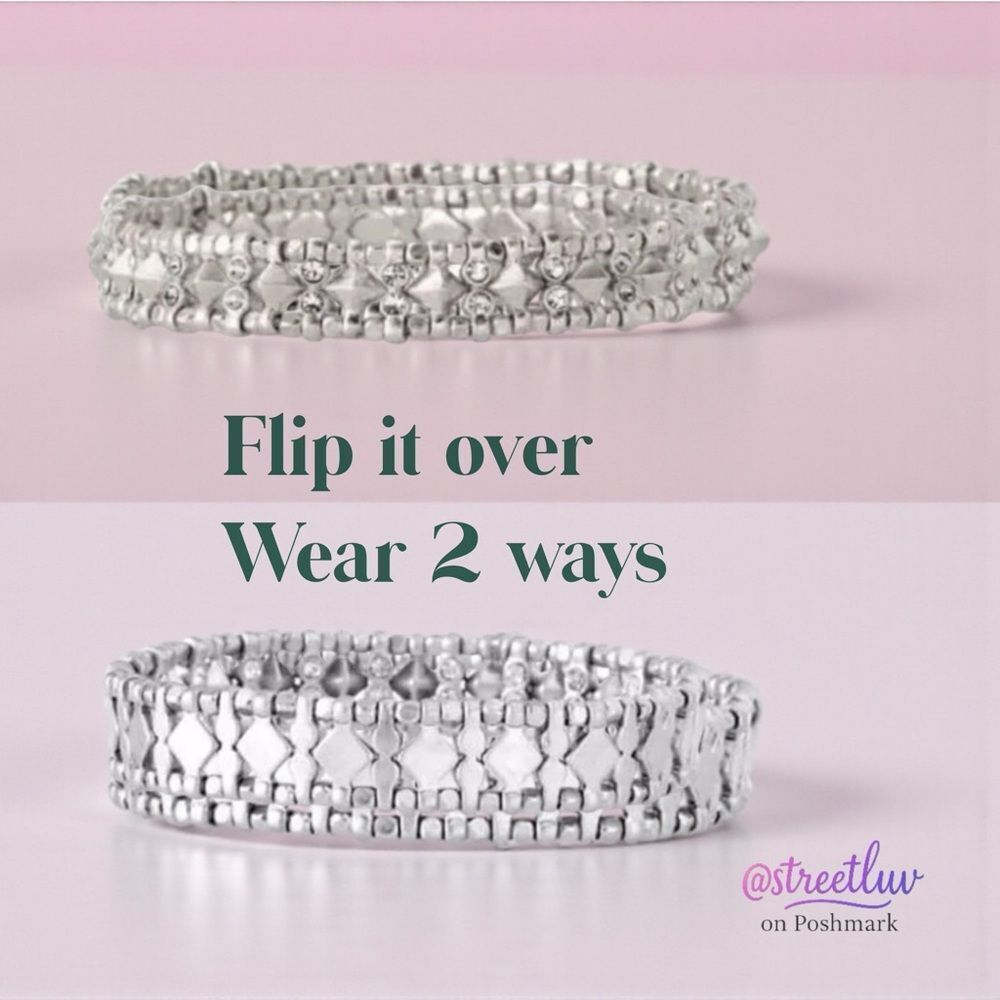 🔥 50% OFF | Stella & Dot Arrison Stretch Bracelet Silver